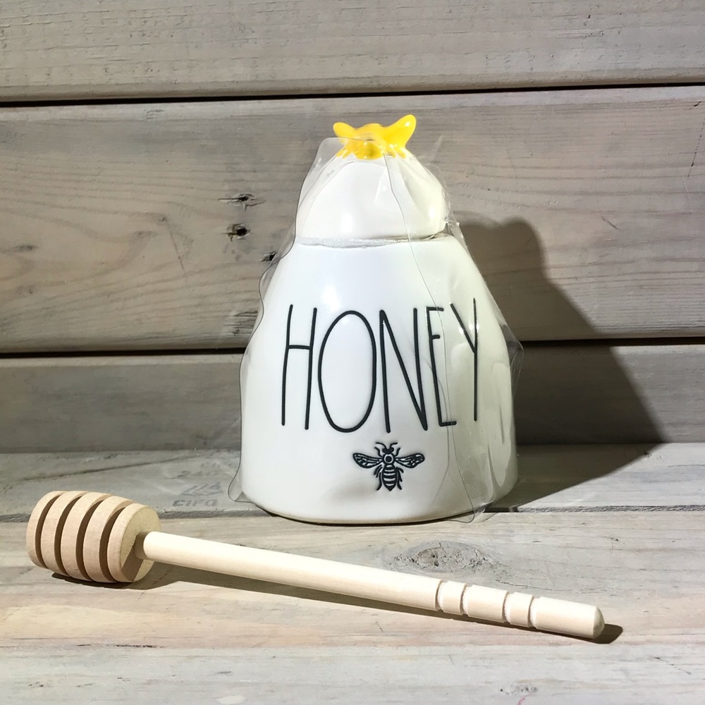 Rae Dunn HONEY BEE Honey Pot & Comb 🐝